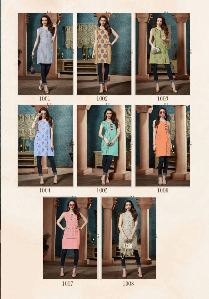 Hetvi Kriti Latest Designer fancy Casual Wear Printed Short Kurti Collection